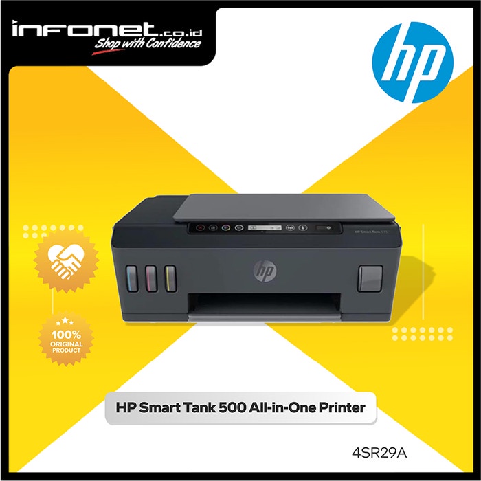Jual Printer Hp Smart Tank 500 Print Scan Copy All In One | Shopee ...