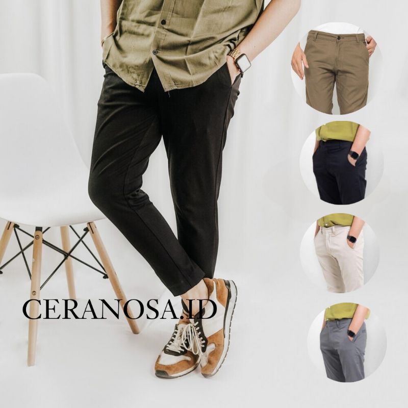 Jual Celana Sirwal Pria Cingkrang Model Pensil Size 27-38 Bisa COD Di ...