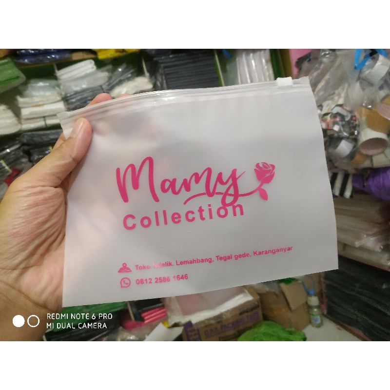 Jual Kantong Plastik Klip Zipper Ziplock Bag Custom Zip Clip Sablon 1 Warna 500pcs Shopee 6387