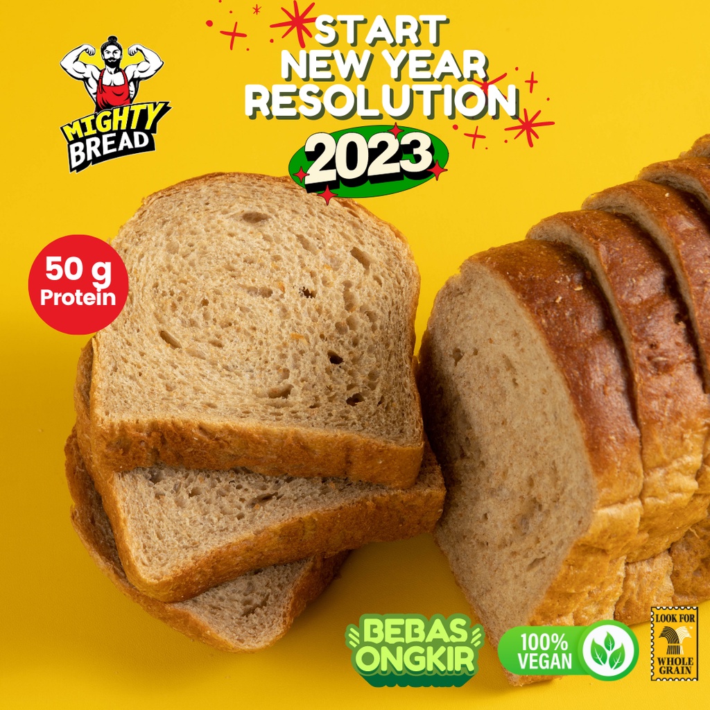 Jual Roti Gandum Whole Wheat Bread (Protein tinggi) | Shopee Indonesia