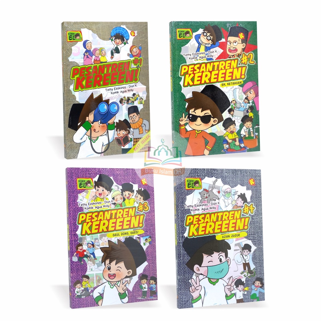 Jual Paket 4 BUKU Komik Pesantren Keren Jilid 1 2 3 4 - Al-Kautsar Kids ...