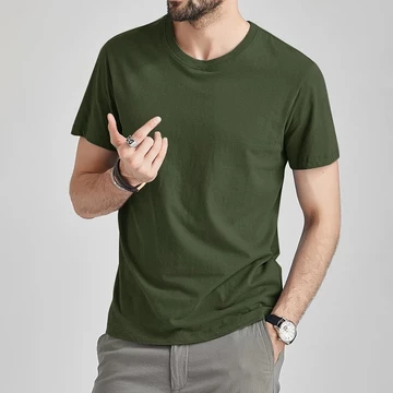 Kaos Polos Lengan Pendek Leher Bulat Unisex Pria Wanita Soft Cotton 30S. Ukuran Size S M L Xl