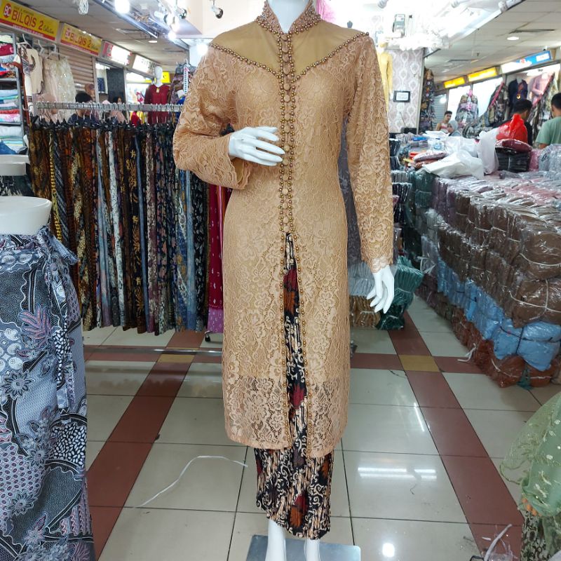 Jual Kebaya Brokat Fayet Modern Kebaya Ibu Hajat Kebaya Pesta Lamaran Besanan Shopee Indonesia