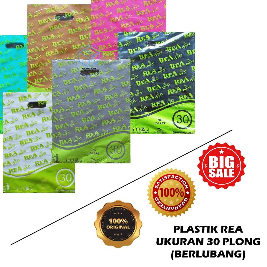 Jual Plastik Hd Plong 30x40 Merk Rea Isi 100 Lembar Packing Online Shop Plastik Handle Plastik 0900