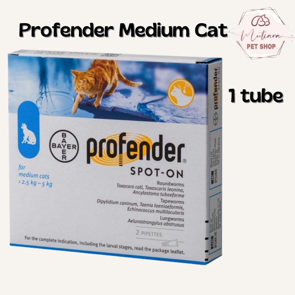 Jual PROFENDER Spot On Medium Cats - biru 1 tube | Shopee Indonesia