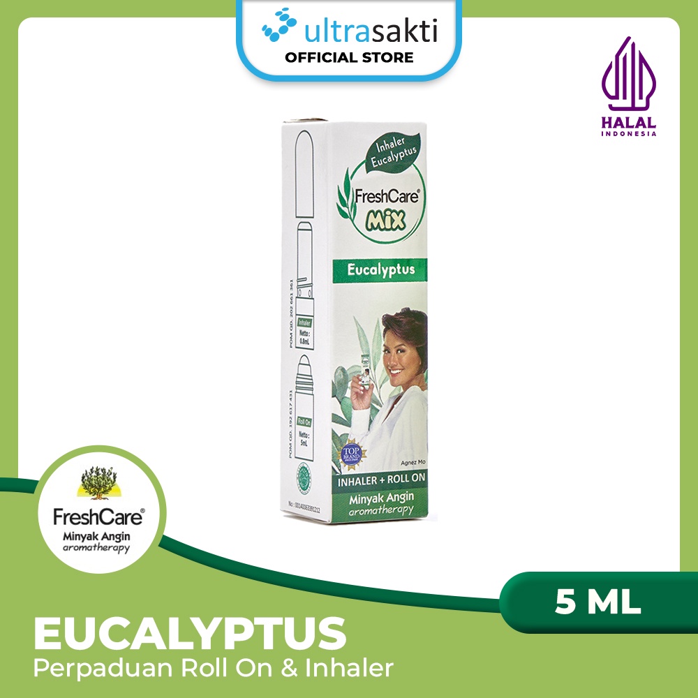 Jual FreshCare Mix 2in1 Eucalyptus 5ml - Perpaduan Roll On & Inhaler ...