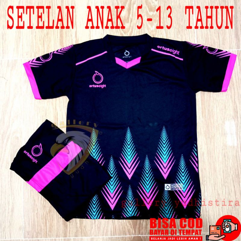 Jual Setelan Jersey Bola Anak Baju Bola Anak SSB U5-U13 Set Baju Celana