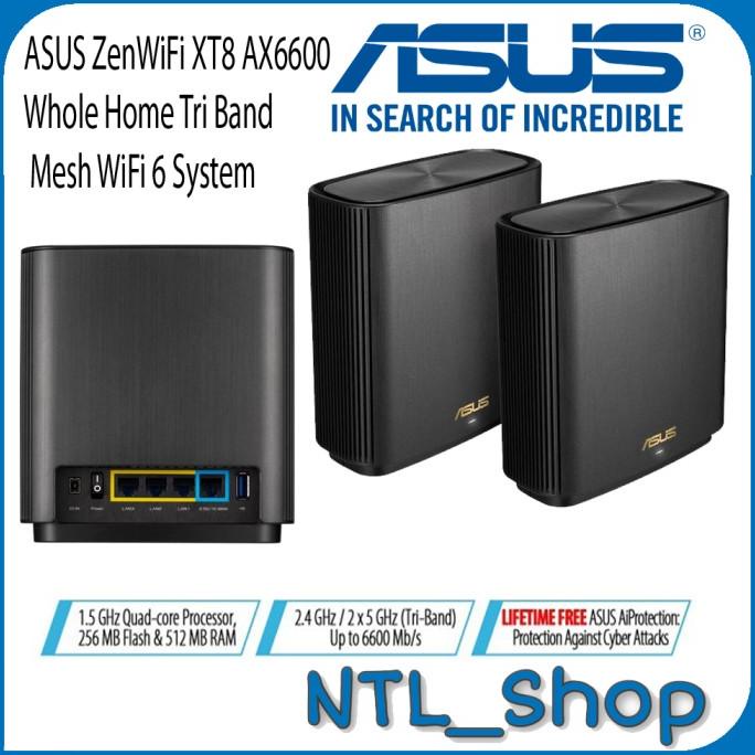 Jual ASUS ZenWiFi XT8 AX6600 Whole Home Tri Band Mesh WiFi 6 System ...