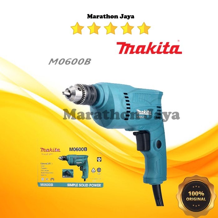 Jual Mesin Bor Makita Listrik Mm Bor Besi Kayu Bolak Balik Maktec M B Shopee Indonesia