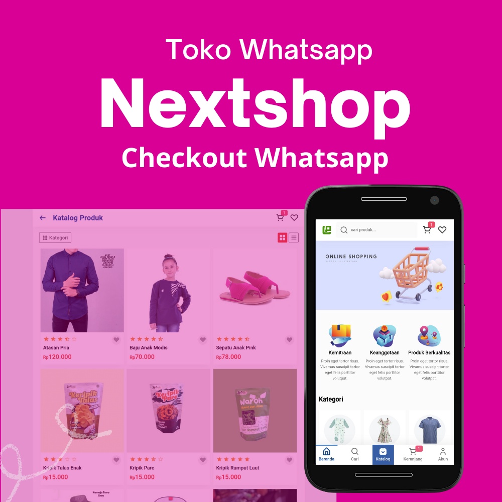Jual Toko Online simple checkout whatsapp berbasis web | Shopee Indonesia