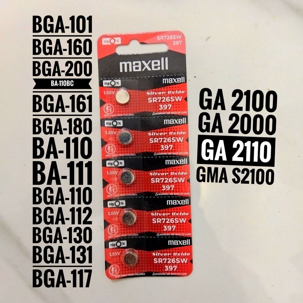 Jual BATRE BATERAI BATTERY CASIO GSHOCK G SHOCK GA 2100 GA 2000 GA 2110 