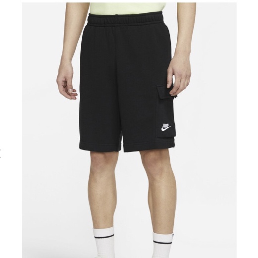 Jual Nike Sportswear Club Men's French Terry Cargo Shorts Blk Shopee