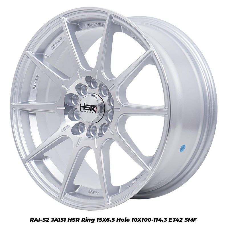 Jual Velg HSR Ring 15 Lubang 10x100-114,3 RAI-S2 JA151 HSR | Shopee ...
