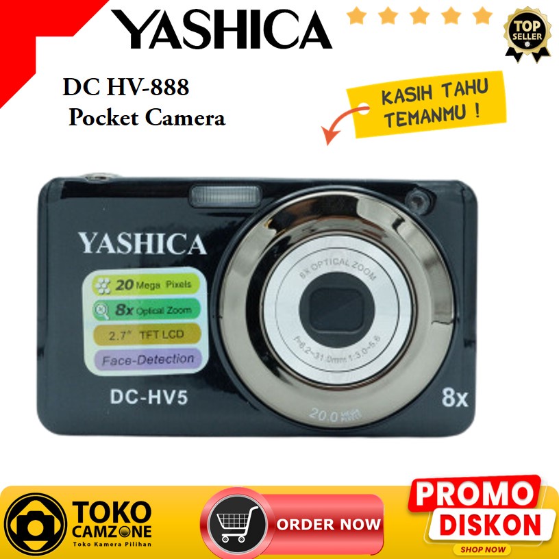 Jual Yashica DC HV888 Pocket Camera Shopee Indonesia