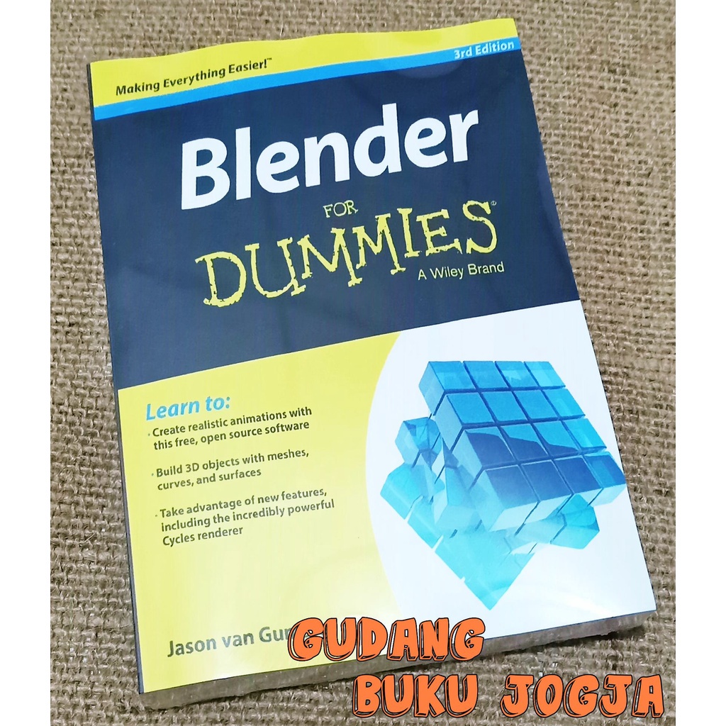 Jual Buku Blender for dummies 3rd edition bahasa inggris buku baru dan