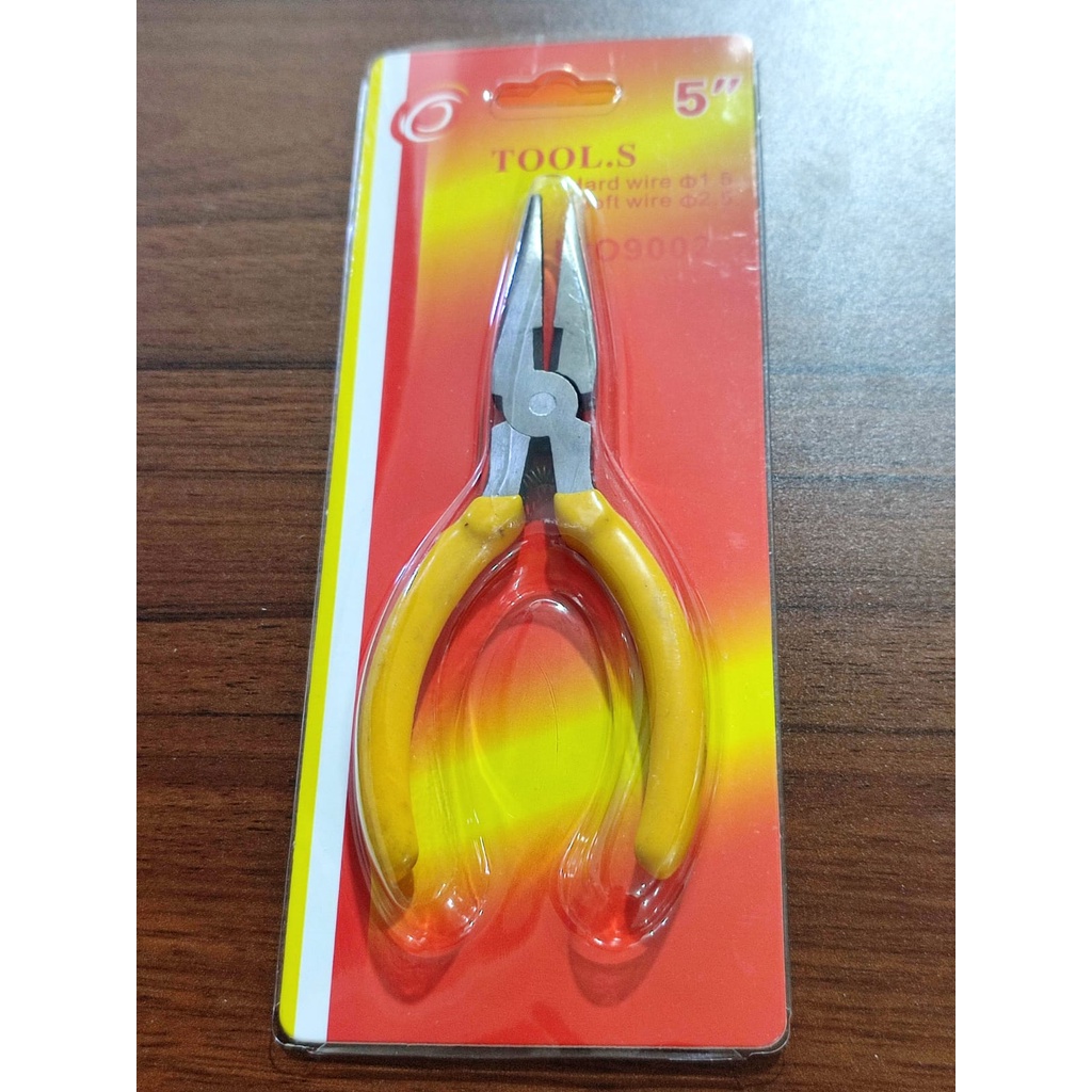 Jual Tang Jepit Lancip 5 inch Tools Mini Long Nose Pliers 5inch ...