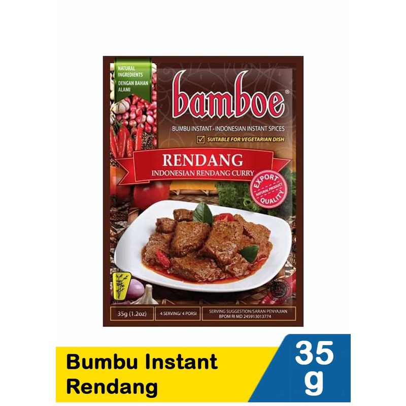 Jual Bamboe Bumbu rendang 35 Gram | Shopee Indonesia