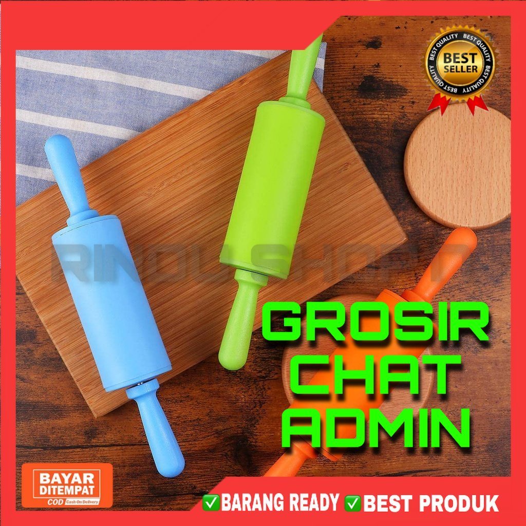 Jual ALAT PENGGILING ADONAN ROLLING PIN WARNA SILICON | Shopee Indonesia