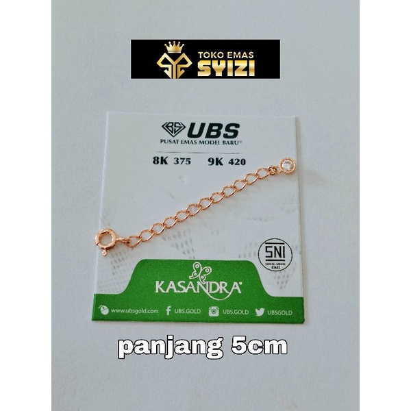 Jual extension gelang atau kalung/konektor/adjustabel Shopee Indonesia