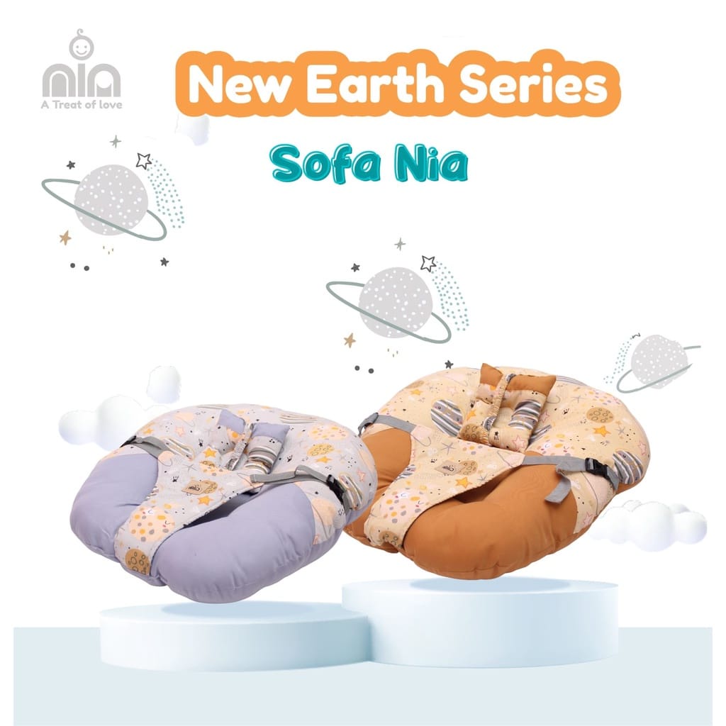 Jual Nia Baby Sofa Bayi New Born Earth Dino Series Sofa Bayi Dengan Bantal Nia Nbs