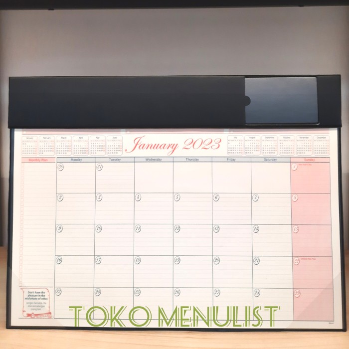 Jual Agenda Original Agenda 2024 Agenda Meja Table Planner Deskmatt ...