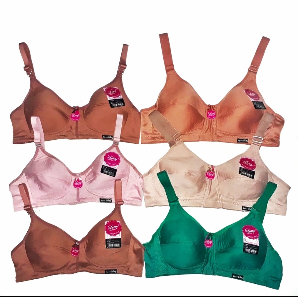 Jual Sport Bra Lutty Kancing Dua Bh Kait Wanita Dewasa Tanpa Busa