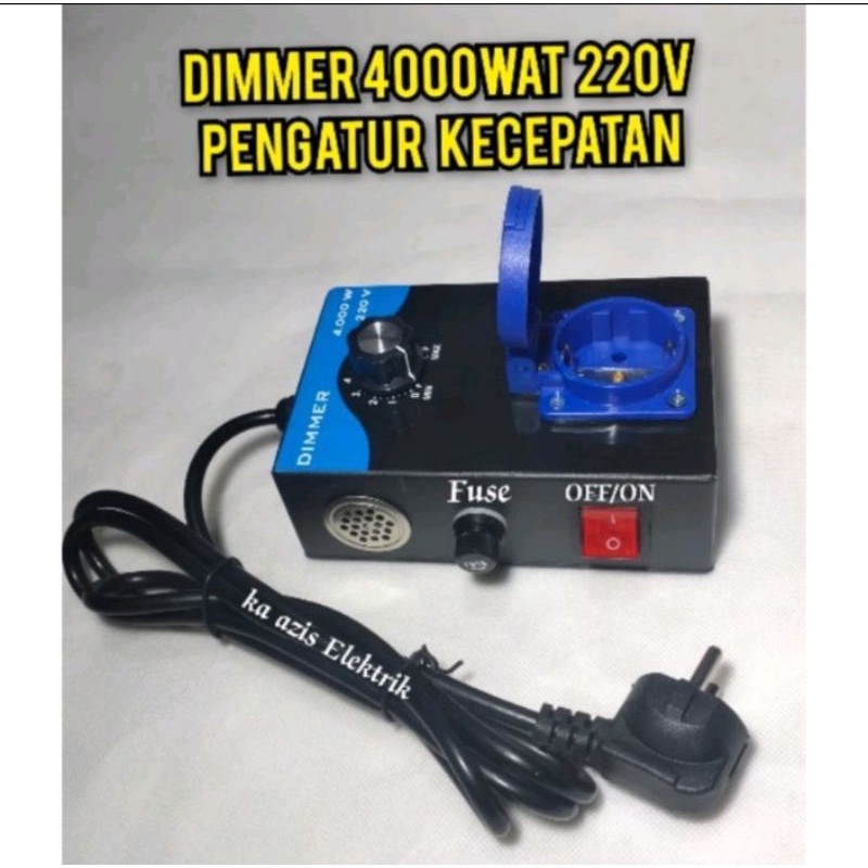 Jual PROMOS dimmer ac 4000 wat 220v pengatur kecepatan mesin gerindra