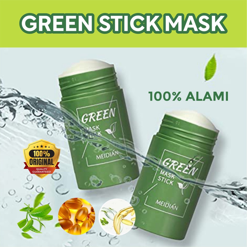 Jual Green Mask Stick Original 100 / Meidian Green Mask Stick / Masker