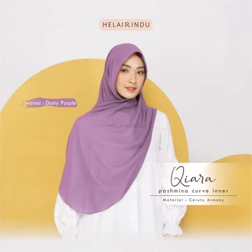 HELAIRINDU Hijab Pashmina Curve Inner Instan Masker Qiara Pashinn Ceruty Baby Doll Armani