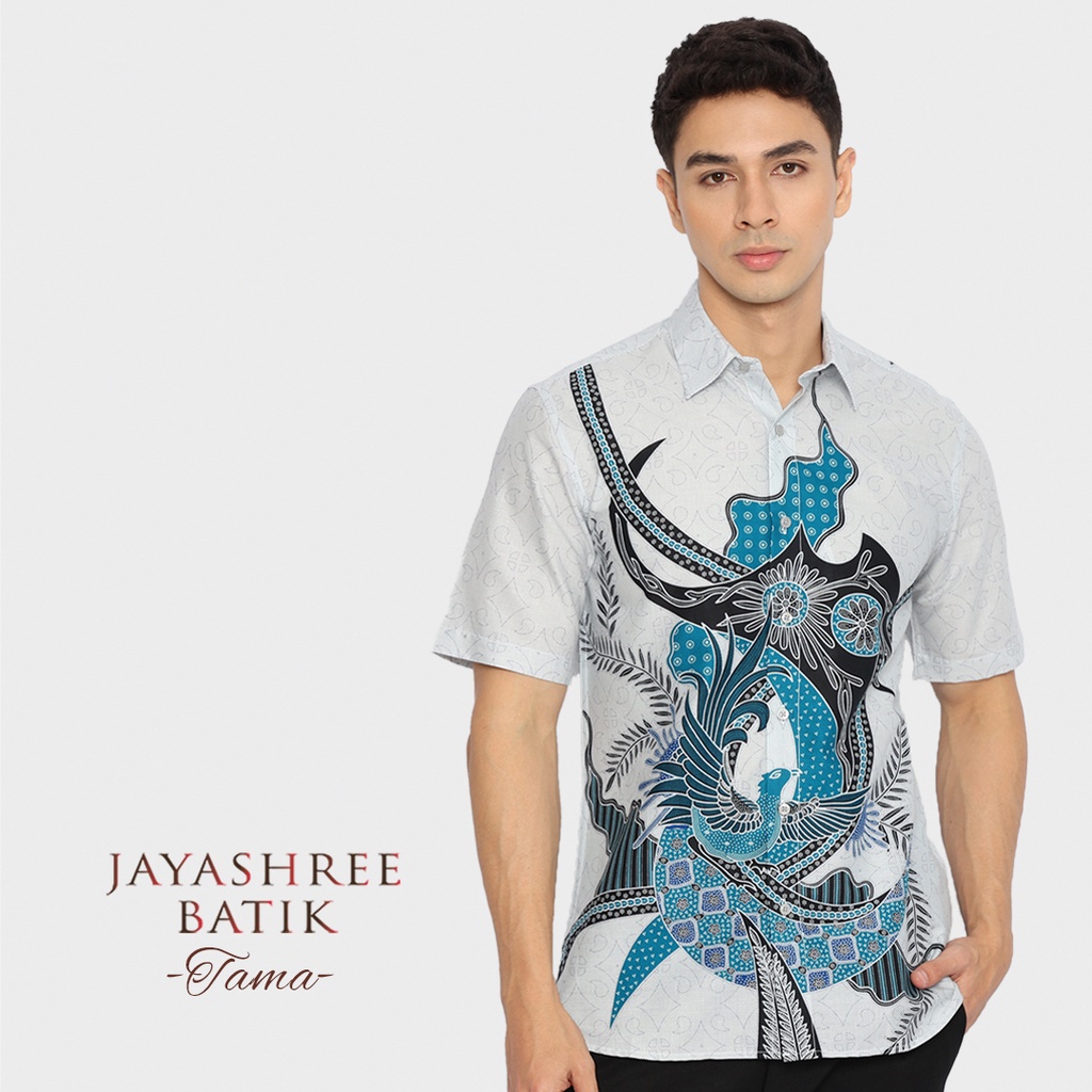 Jual Jayashree Batik Slimfit Tama Blue Kemeja Batik Pria Lengan Pendek ...