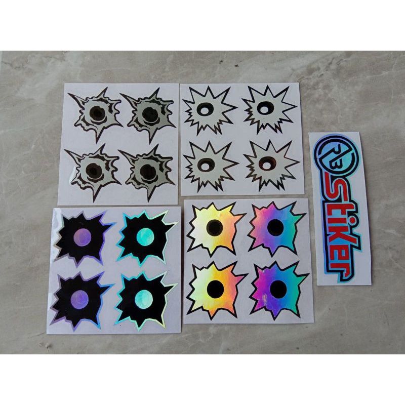 Jual Sticker Bercak Peluru Cutting Shopee Indonesia