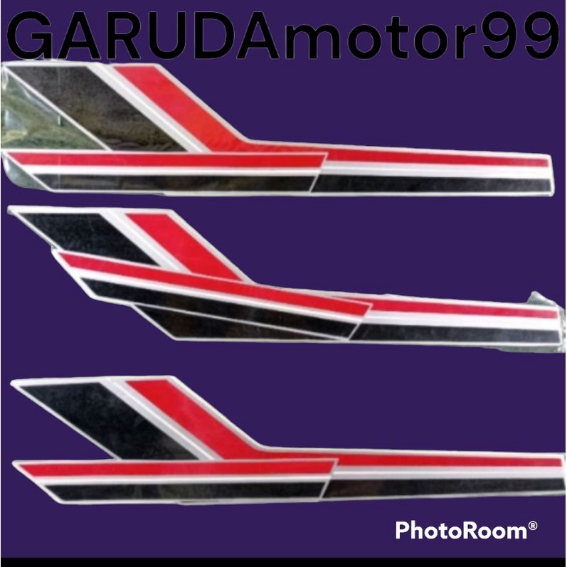 Jual Striping Stiker Tangki K5 Gl 125 Gl 100 Standart Bagus Hitam Merah