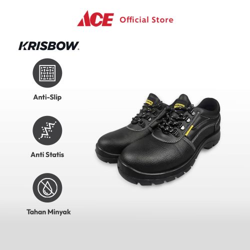Jual Ace Krisbow Ukuran 39 Argon Sepatu Pengaman 4 inci Hitam Safety