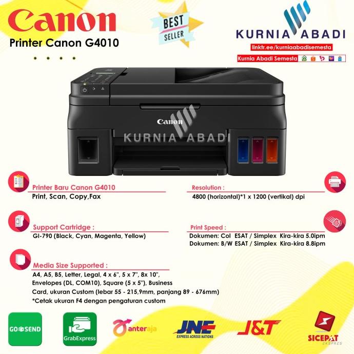 Jual Printer Canon PIXMA G4010 Multi Function All in One Ink Tank ADF