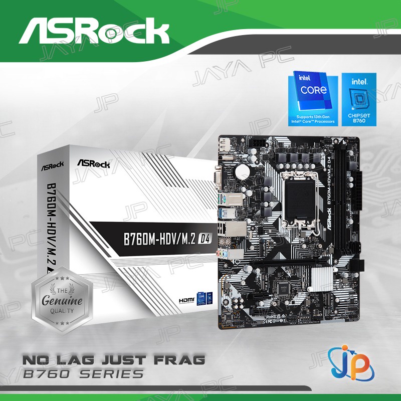 Jual Motherboard Asrock B760M-HDV/M.2 D4 (LGA1700, B760, DDR4