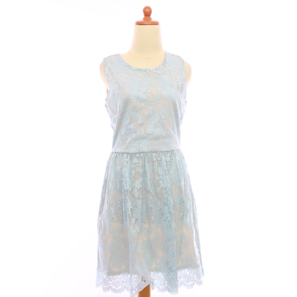 Jual VL08924 Miss Selfridge mint lace dress | Veloved.id | Shopee Indonesia