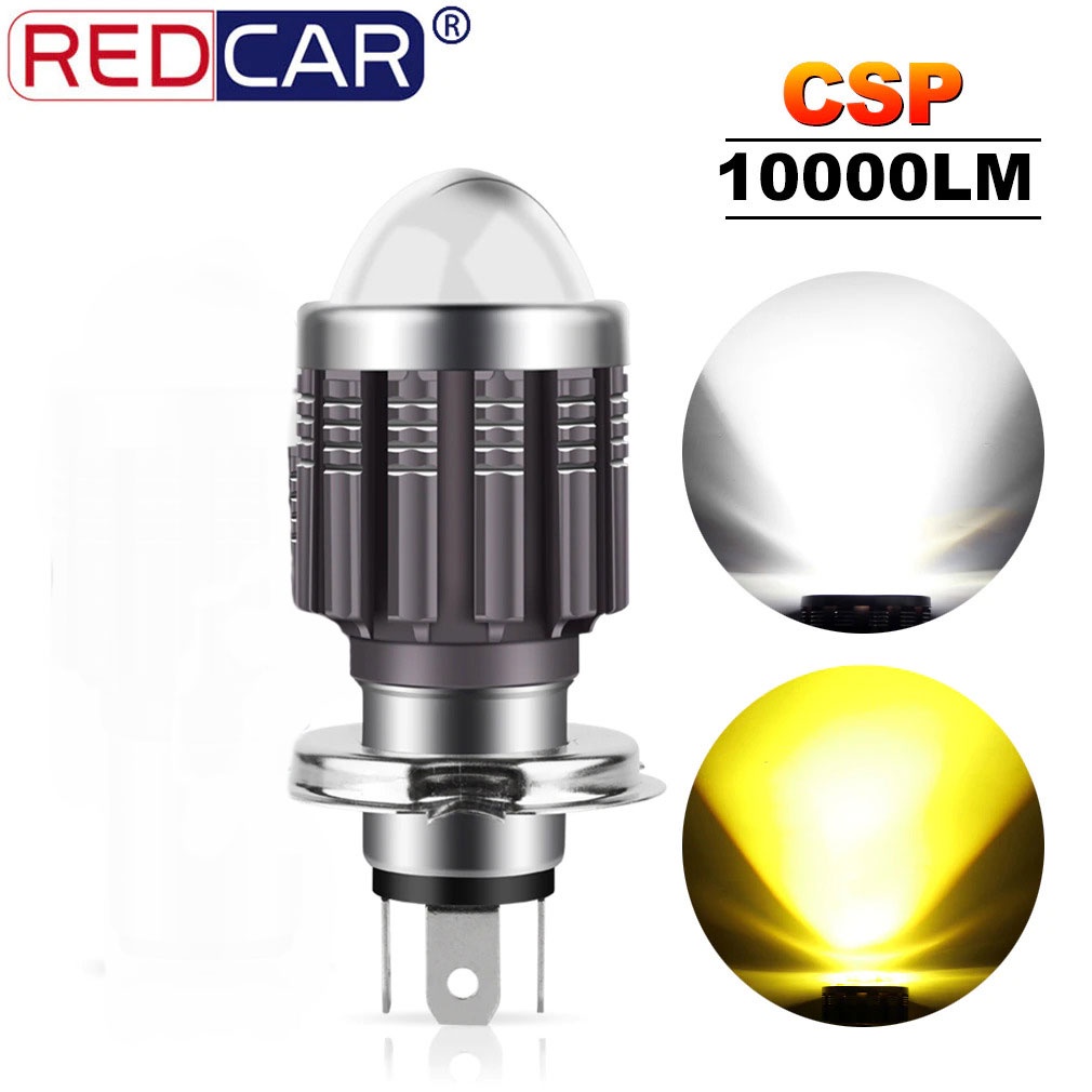 Jual Lampu Motor Super Terang H4 LED Headlight 10000LM CSP 1 PCS ...