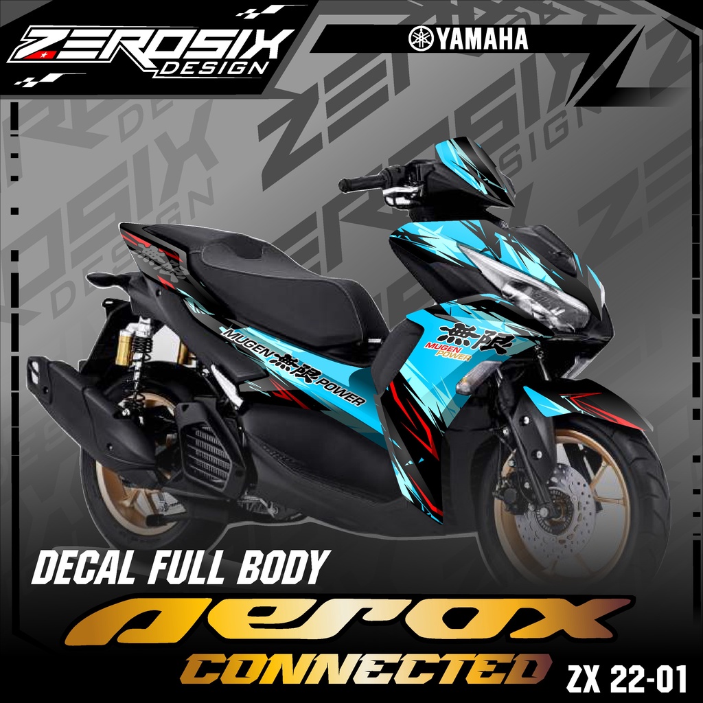 Jual Decal Sticker FULL BODY YAMAHA AEROX ALL NEW CONNECTED Stiker ...