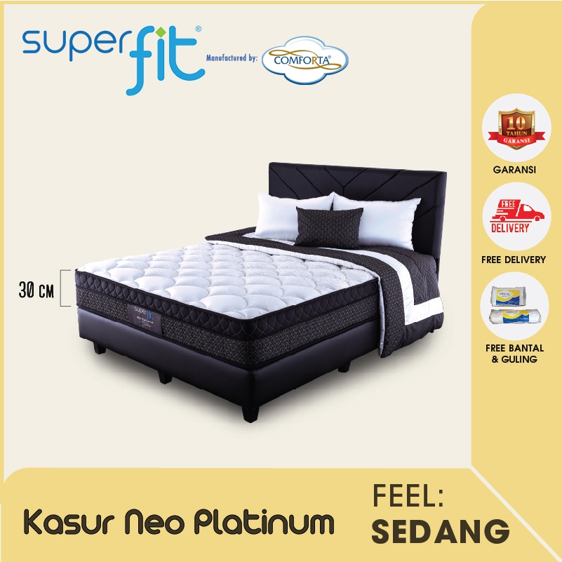 Jual SUPERFIT By Comforta Springbed Neo Platinum Fullset | Shopee Indonesia
