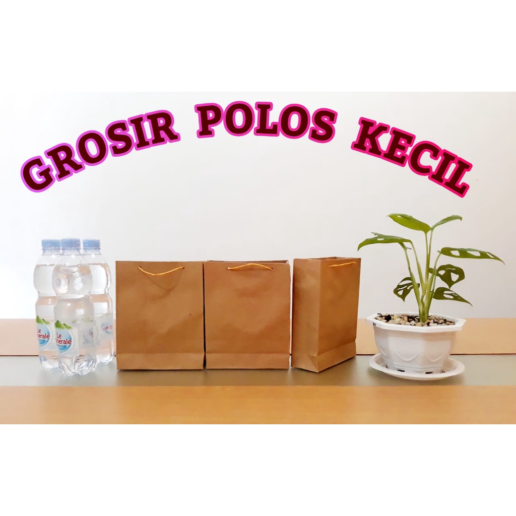 Jual Paper Bag Polos Coklat Kecil Paper Bag Motif Kakak Kecil