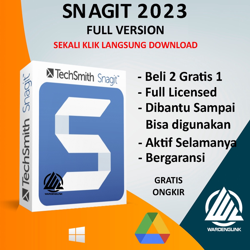 Jual [wl] TECHSMITH SNAGIT 2025 FULL AKTIVASI Shopee Indonesia