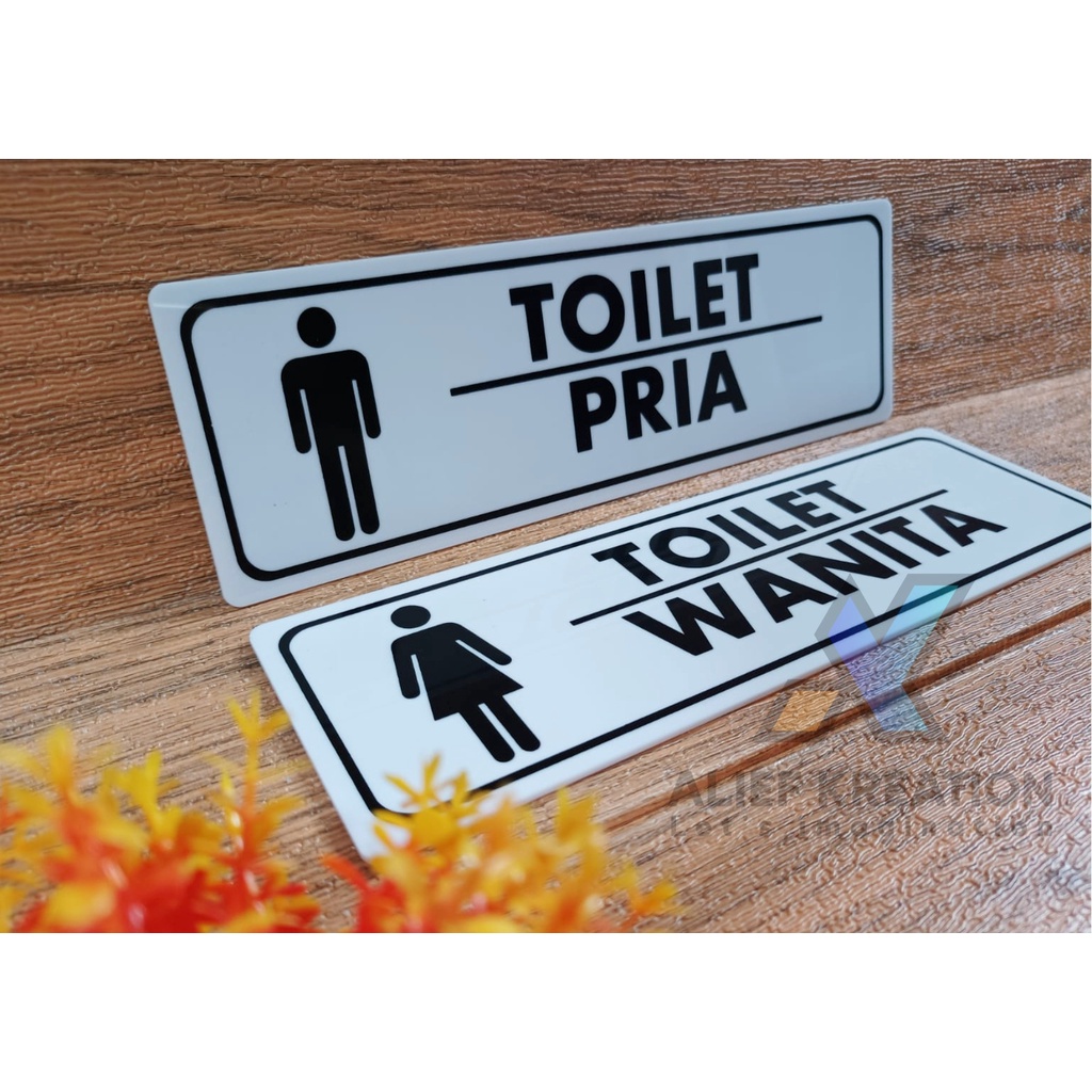Jual Akrilik Tulisan Toilet Pria Dan Wanita Shopee Indonesia 8102