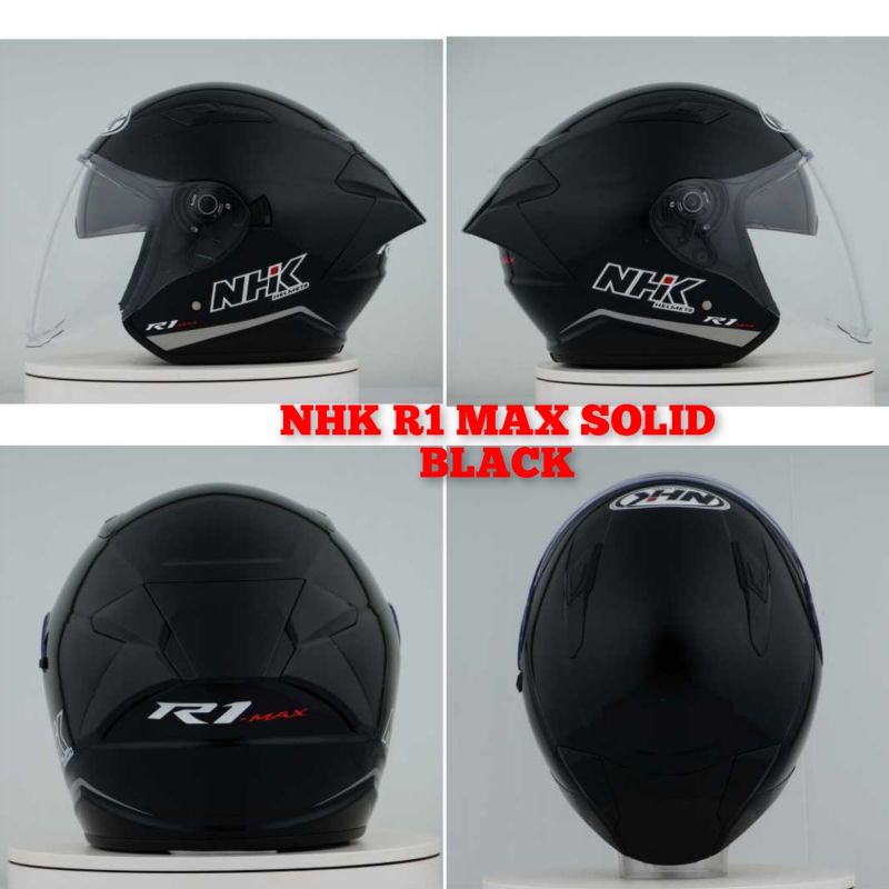 Jual NHK R1 MAX SOLID BLACK | Shopee Indonesia