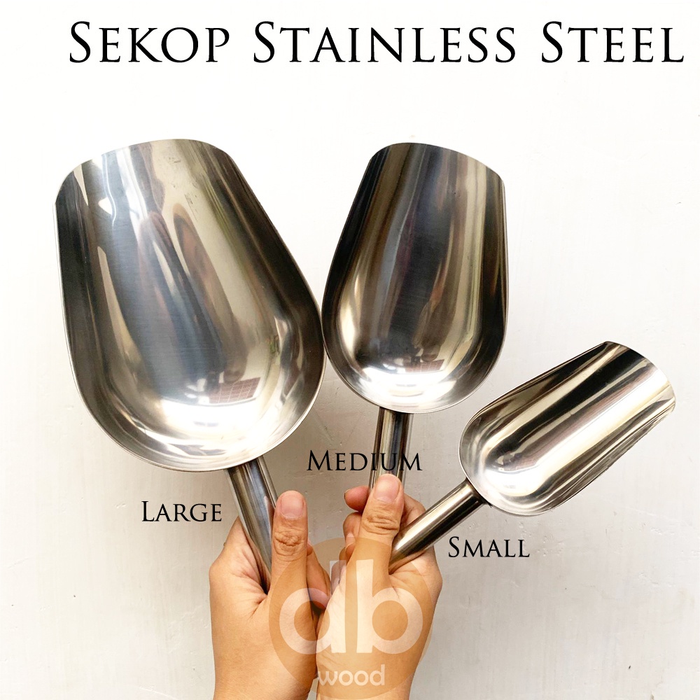 Jual Sendok Es Batu Stainless Steel Sekop Tepung Shopee Indonesia