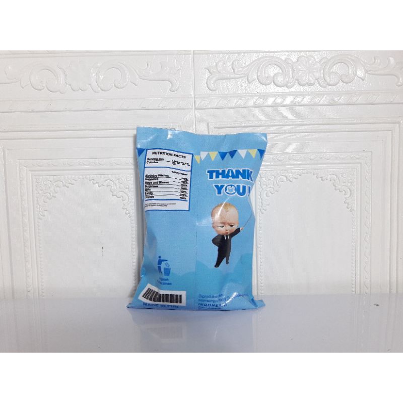 Jual giant snack baby boss / pouch snack baby boss small / bingkisan ...