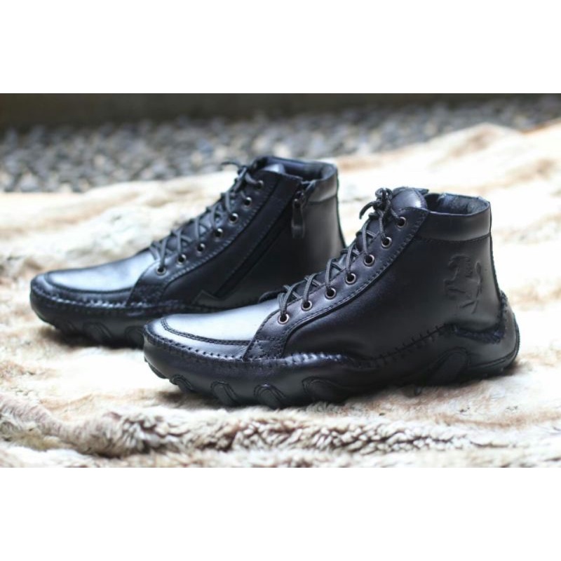 Jual SULTAN FOOTWEAR X NESTA | Sepatu Kerja Pria Boots Formal Zipper ...
