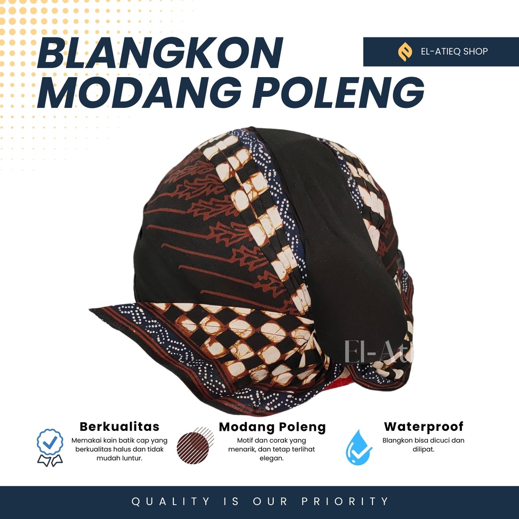 Jual Blangkon Halus Modang Poleng Premium Blangkon Mataram Yogyakarta ...