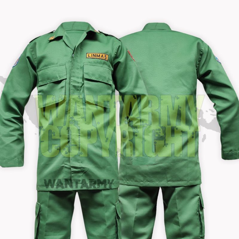 Jual SETELAN LINMAS TERBARU/SERAGAM LINMAS/SETELAN HANSIP | Shopee ...
