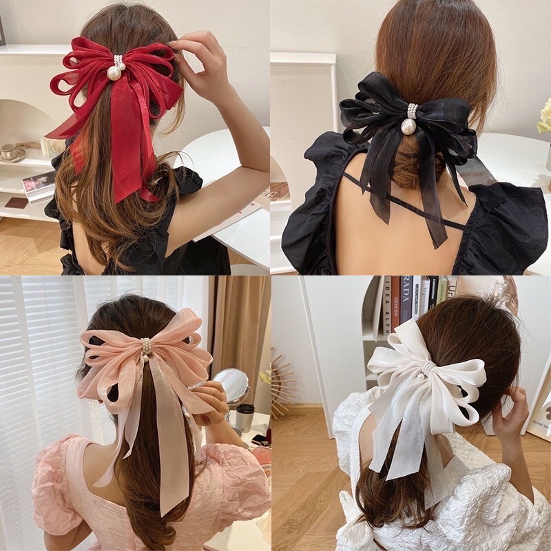 Jual Jepit Rambut Pita Korea Satin Premium / Korean Satin Ribbon Hair ...