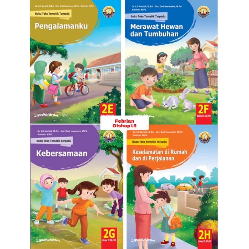 Jual BUKU TEMATIK TERPADU 2E 2F 2G 2H SD/MI KELAS 2 SEMESTER 2 REVISI ...